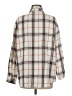 Unbranded 100% Polyester Plaid Ivory Long Sleeve Blouse Size M - photo 2