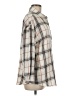 Unbranded 100% Polyester Plaid Ivory Long Sleeve Blouse Size M - photo 4