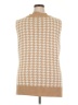 Unbranded 100% Acrylic Houndstooth Tan Sweater Vest Size L - photo 2