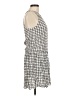 Soft Joie 100% Polyester Checkered-gingham Gray Casual Dress Size M - photo 4