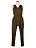 Ambiance Solid Brown Jumpsuit Size XL - photo 1