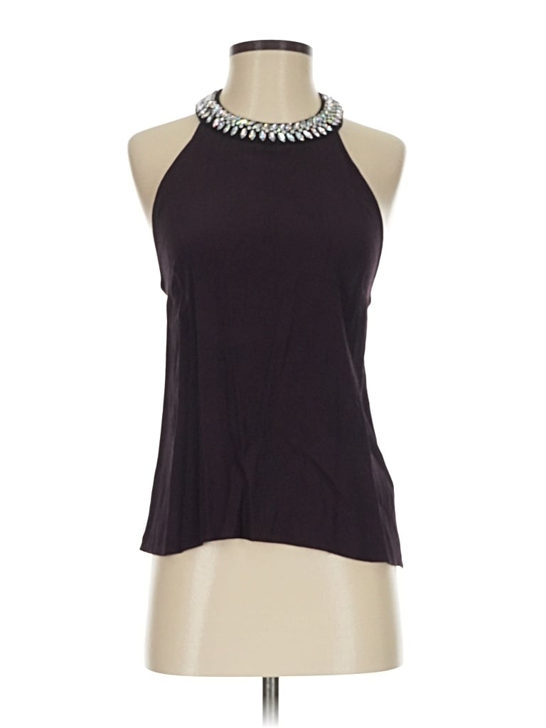 Pre-owned Abbeline Sleeveless Blouse In Purple