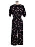 People Tree Floral Black Jumpsuit Size 12 - photo 2