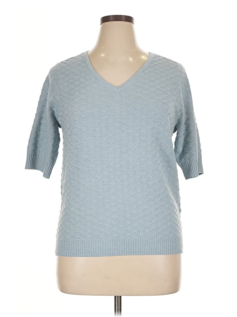 Pre-owned Ella Moss Pullover Sweater In Blue