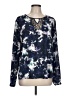 Mossimo 100% Polyester Blue Long Sleeve Blouse Size L - photo 1