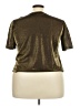 Assorted Brands Metallic Gold Short Sleeve Top Size 3X (estimated) - photo 2