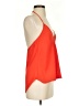 Caribbean Queen 100% Polyester Orange Sleeveless Blouse Size S - photo 4