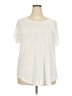 Evans 100% Viscose Ivory Short Sleeve Top Size 20 - photo 1