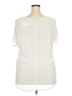 Evans 100% Viscose Ivory Short Sleeve Top Size 20 - photo 2