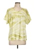 Chico's Tie-dye Green Short Sleeve T-Shirt Size Lg (2) - photo 1
