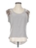 Madison Marcus 100% Silk Solid Gray Silver Blouse Size XS - photo 1