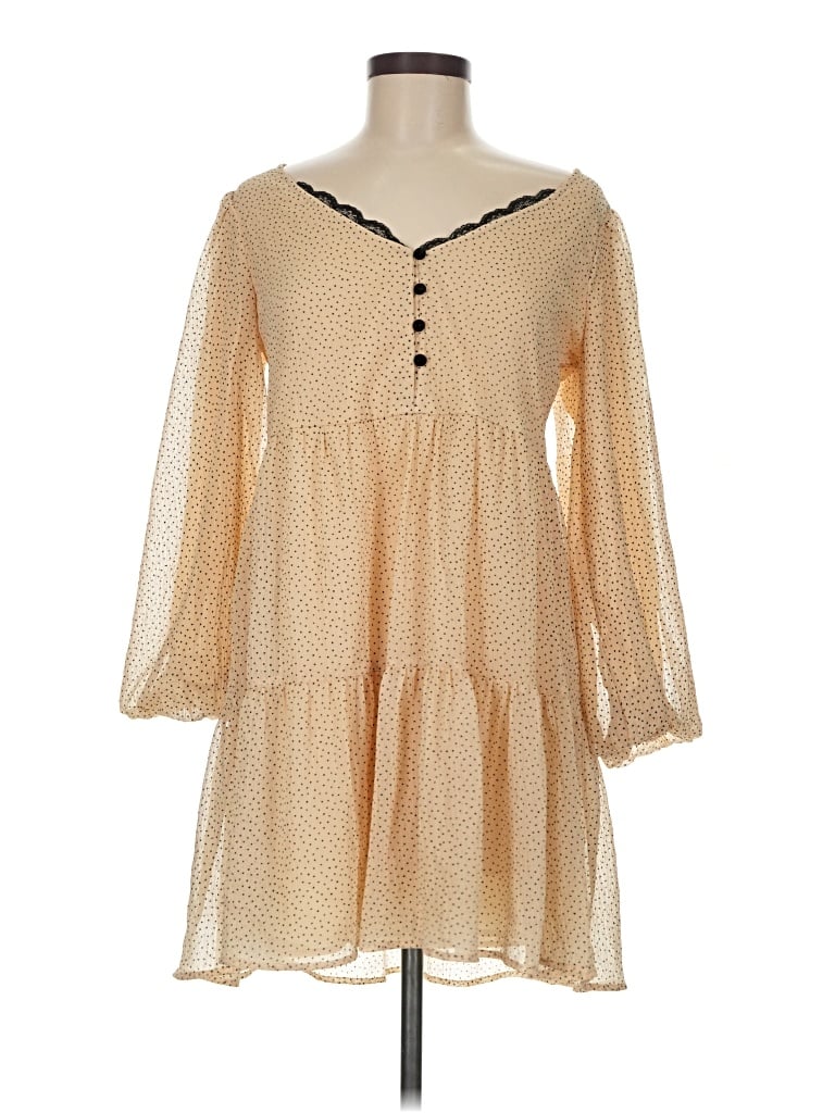 Pre-owned Zara Casual Dress In Brown