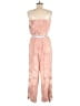Free People 100% Rayon Tie-dye Pink Jumpsuit Size M - photo 2