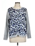 Chico's Animal Print Silver Pullover Sweater Size L - photo 1