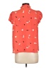 Haute Monde 100% Polyester Orange Short Sleeve Blouse Size L - photo 2