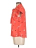 Haute Monde 100% Polyester Orange Short Sleeve Blouse Size L - photo 5
