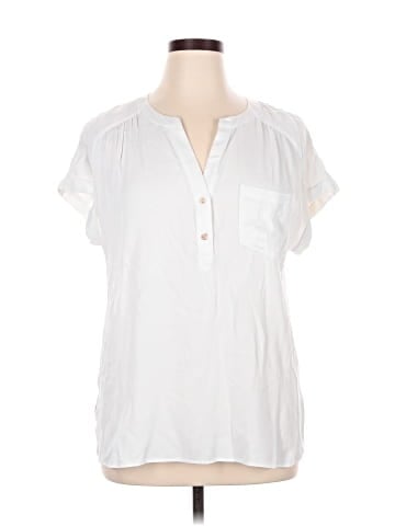 Rose + Olive Short Sleeve Blouse (view 1)