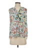 NYDJ 100% Polyester Floral Teal Sleeveless Blouse Size XS - photo 1