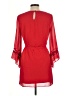 By & By 100% Polyester Solid Red Casual Dress Size L - photo 2