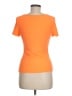 Shein Orange Short Sleeve Top Size 6 - photo 2