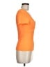 Shein Orange Short Sleeve Top Size 6 - photo 4