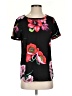 Ann Taylor 100% Polyester Black Short Sleeve Blouse Size XS - photo 1