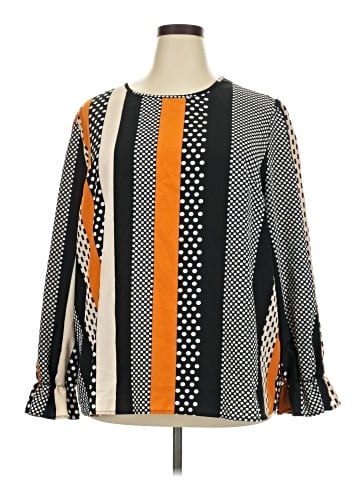 Shein Curve Long Sleeve Blouse (view 1)
