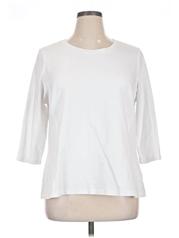 Women With Control 3/4 Sleeve Top (view 1)