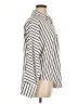 Oak & Trellis 100% Polyester Stripes Ivory 3/4 Sleeve Blouse Size XL - photo 4