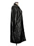 Gap 100% Leather Black Raincoat Size L - photo 4