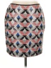 Lily White 100% Nylon Argyle Silver Casual Skirt Size L - photo 1