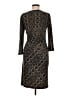 Calvin Klein Animal Print Brown Black Cocktail Dress Size M (estimated) - photo 2