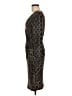 Calvin Klein Animal Print Brown Black Cocktail Dress Size M (estimated) - photo 5