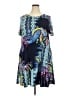 Perfectly Priscilla Paisley Blue Casual Dress Size XXL - photo 1