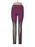 Jala Clothing Color Block Purple Active Pants Size L - photo 2