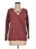 Isela Burgundy Pullover Sweater Size M - photo 1