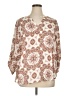 Maurices 100% Polyester Ivory 3/4 Sleeve Blouse Size XL (estimated) - photo 1