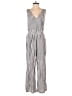 Hem & Thread Stripes Silver Jumpsuit Size S - photo 1
