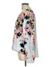 Larry Levine 100% Polyester Floral Gray Long Sleeve Blouse Size L - photo 5