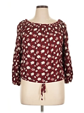 Blush 3/4 Sleeve Blouse (view 1)