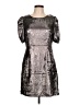 Available Metallic Silver Cocktail Dress Size L - photo 1