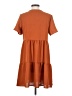 Unbranded 100% Dacron Solid Orange Casual Dress Size S - photo 2