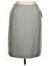 Kasper 100% Polyester Solid Stripes Gray Formal Skirt Size 14 (petite) - photo 1