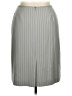 Kasper 100% Polyester Solid Stripes Gray Formal Skirt Size 14 (petite) - photo 2