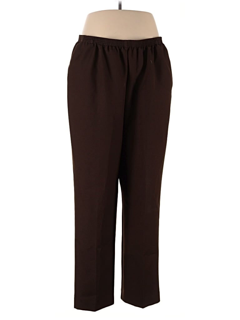 Pre-owned Alfred Dunner Casual Pants In Brown