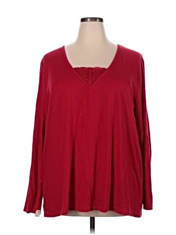 Just My Size Long Sleeve Blouse (view 1)