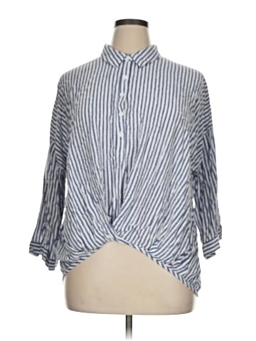 Spense 3/4 Sleeve Button-Down Shirt (view 1)