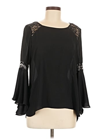 By & By 3/4 Sleeve Blouse (view 1)