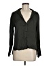 Zara 100% Viscose Black Long Sleeve Blouse Size M - photo 1