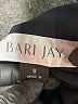 Bari Jay 100% Polyester Black Blue Cocktail Dress Size 8 - photo 6